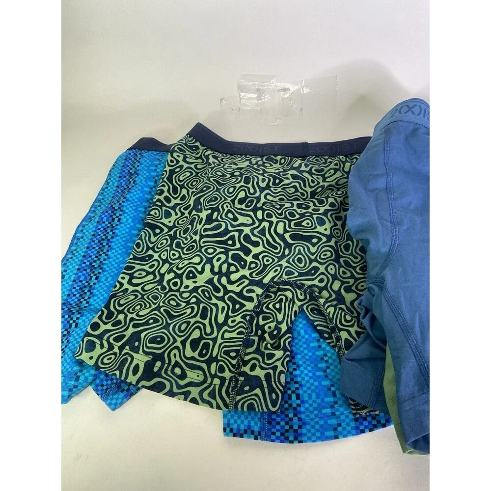 2xist Essential Cotton Stretch 4 Piece Boxer Brief Underwear Mens Size M